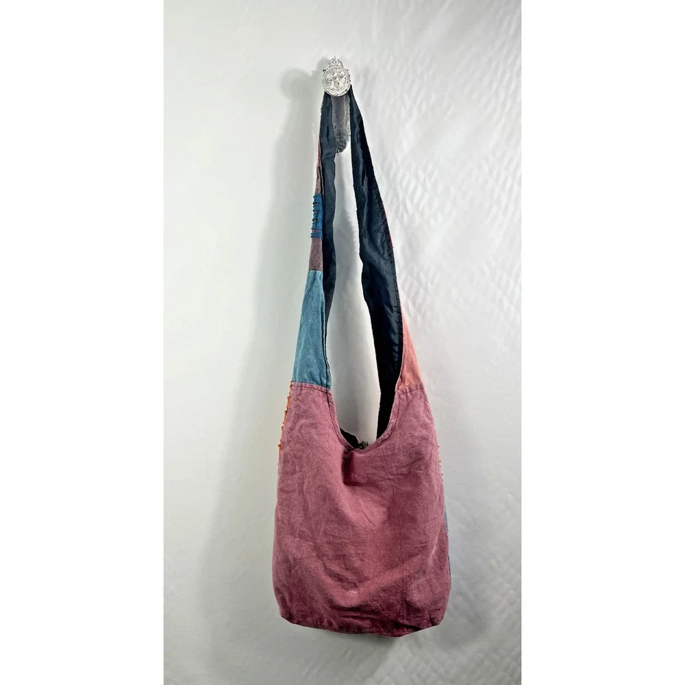Boho Hippie Patchwork Hobo Purse‎ Shoulder Crossbody Bag Colorful